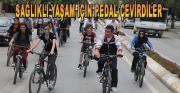 Sağlık yaşam için pedal çevirdiler